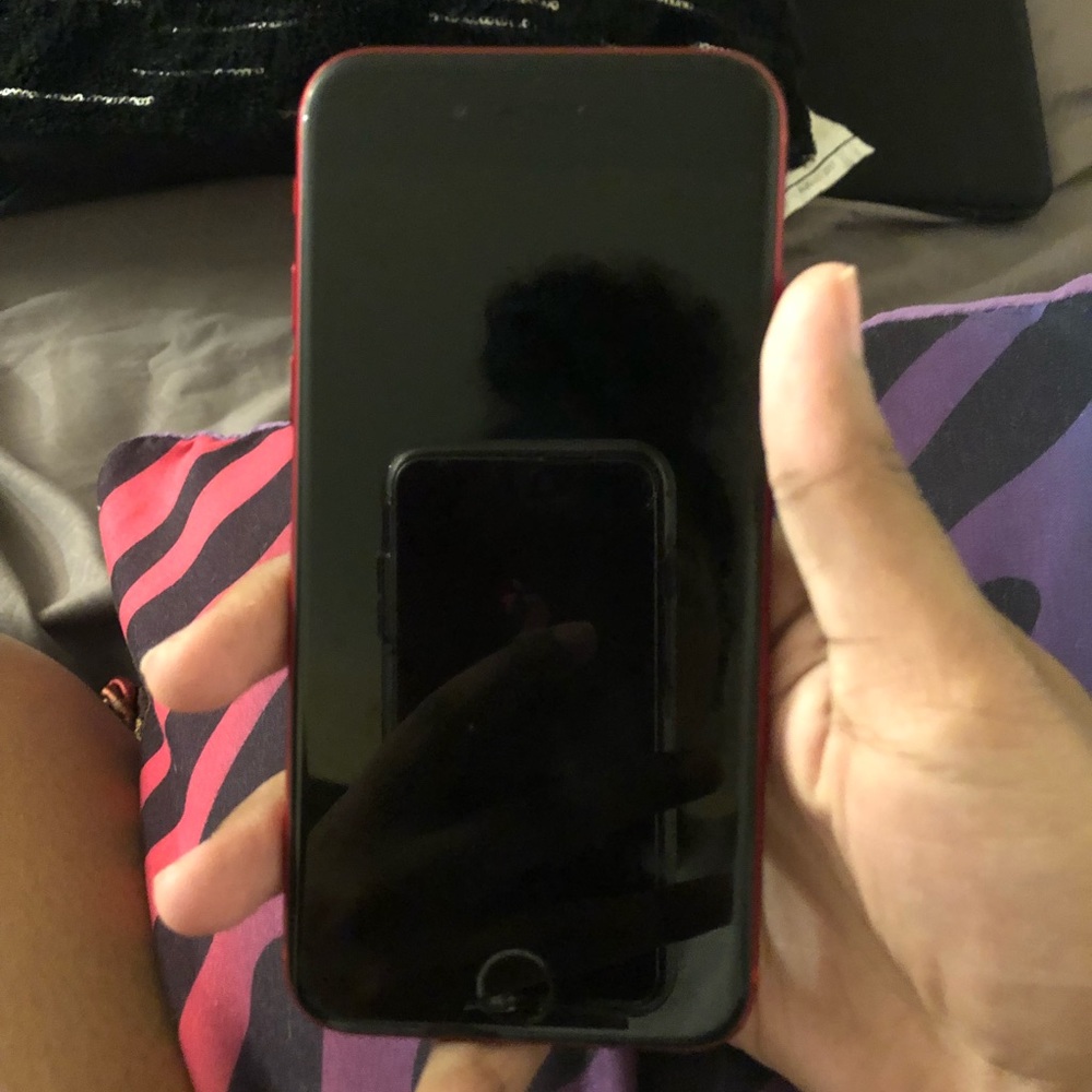 red iPhone 8